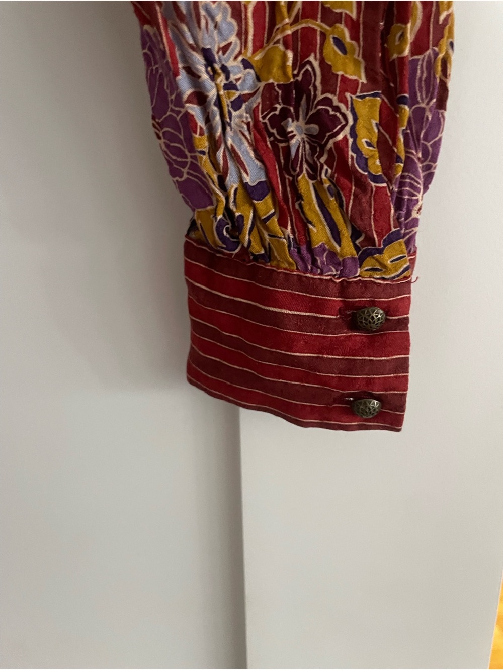Anthropologie Red Maxi Dress with Floral Accents - Picture 8 of 8